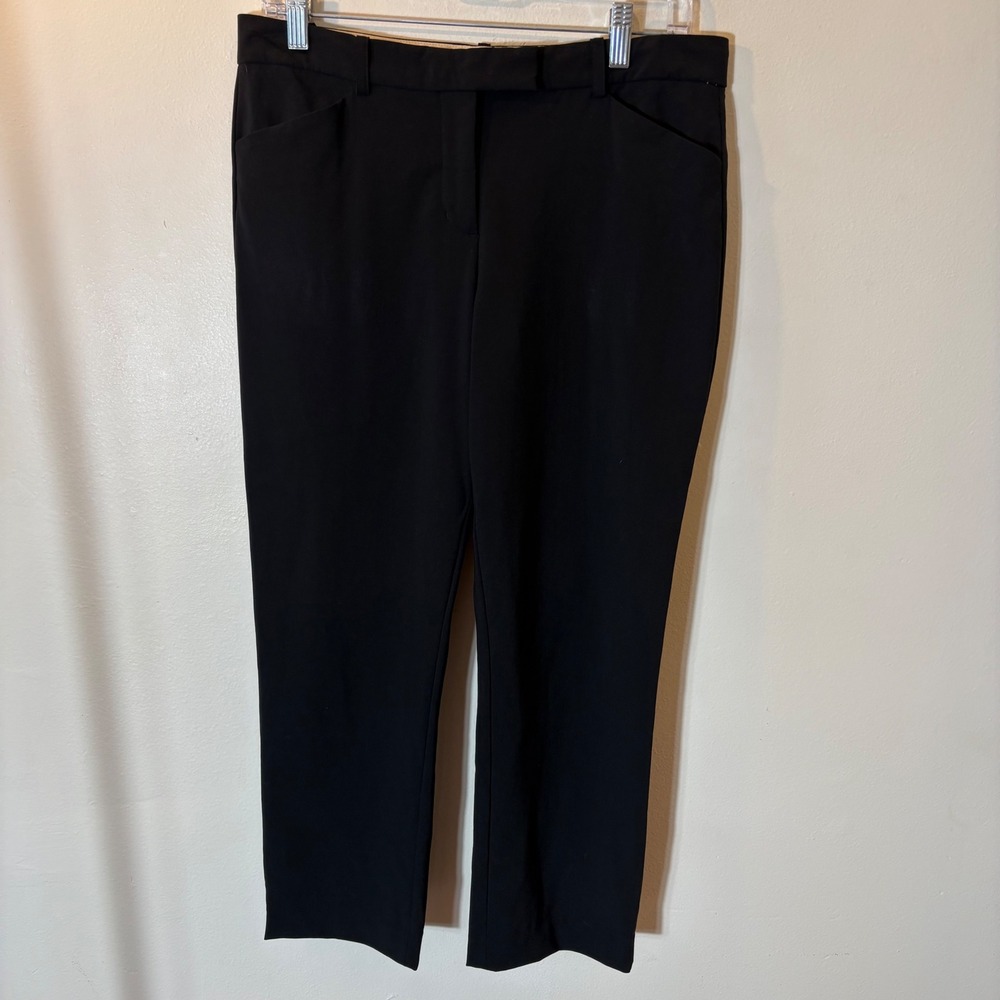 T. Babaton Wool Blend Tailored Trousers Women Size 8 Black